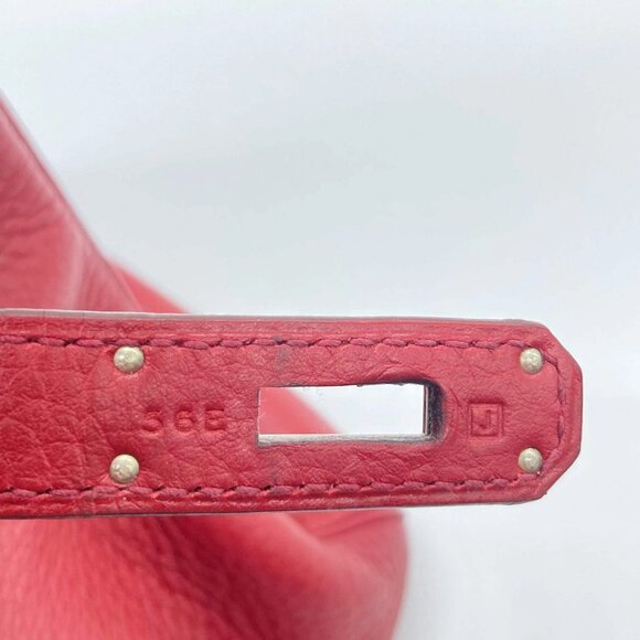 Hermes Birkin Togo 35 Red/Silver - Picture 7 of 10